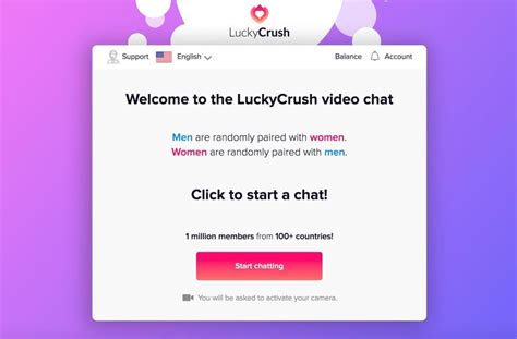 Random 1-on-1 video chat Start a private video chat with a random, opposite-gender partner in just 10 seconds. . Lucky crush alt